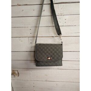 LillyBit Diaper Clutch Gray Black Inside Pockets